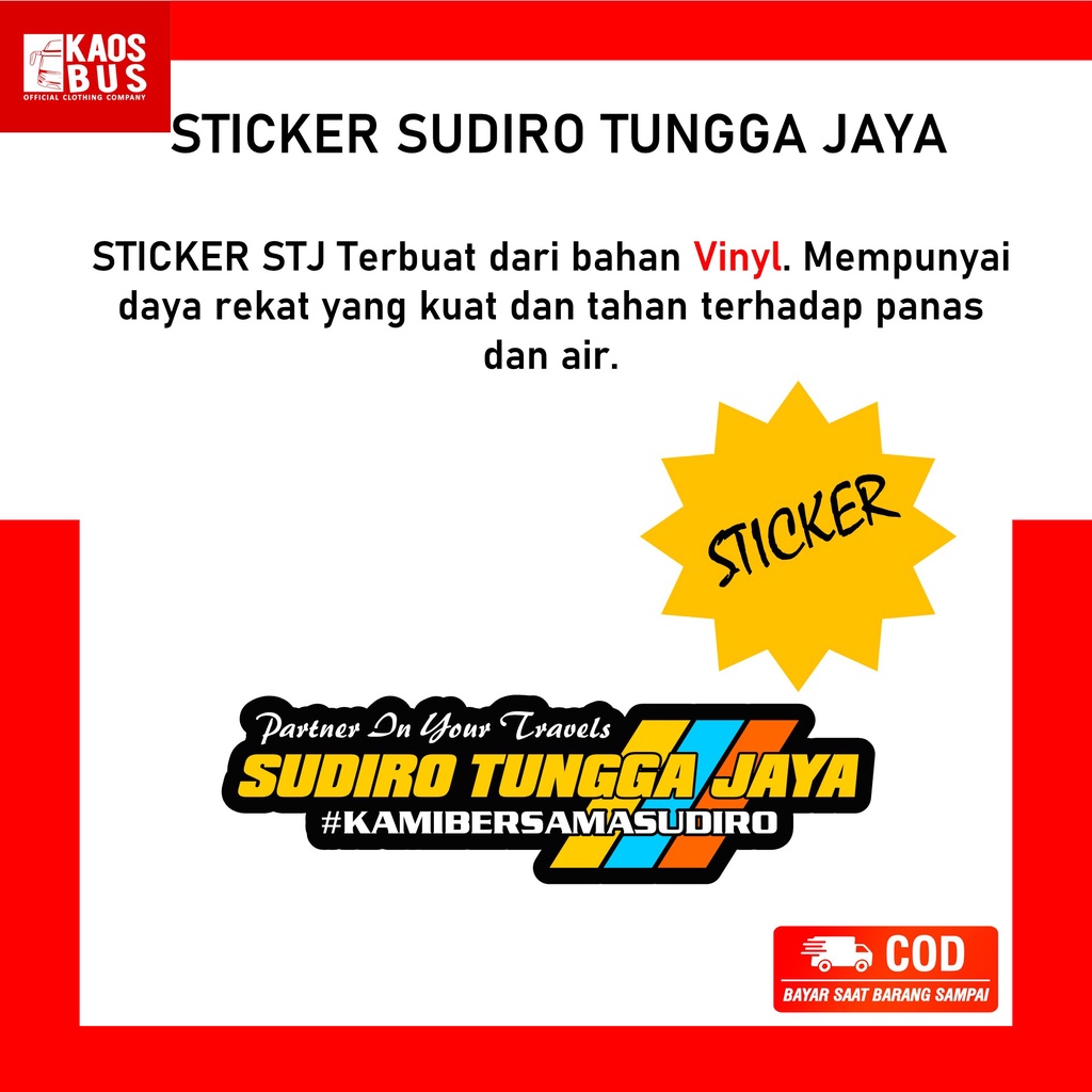 Jual Stiker Sticker Bus Mania Bismania Stj Sudiro Tungga Jaya 12cm