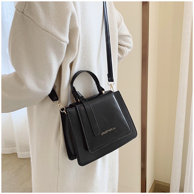 Jual TAS SELEMPANG WANITA KULIT HITAM MURAH BRANDED KOREA JINJING