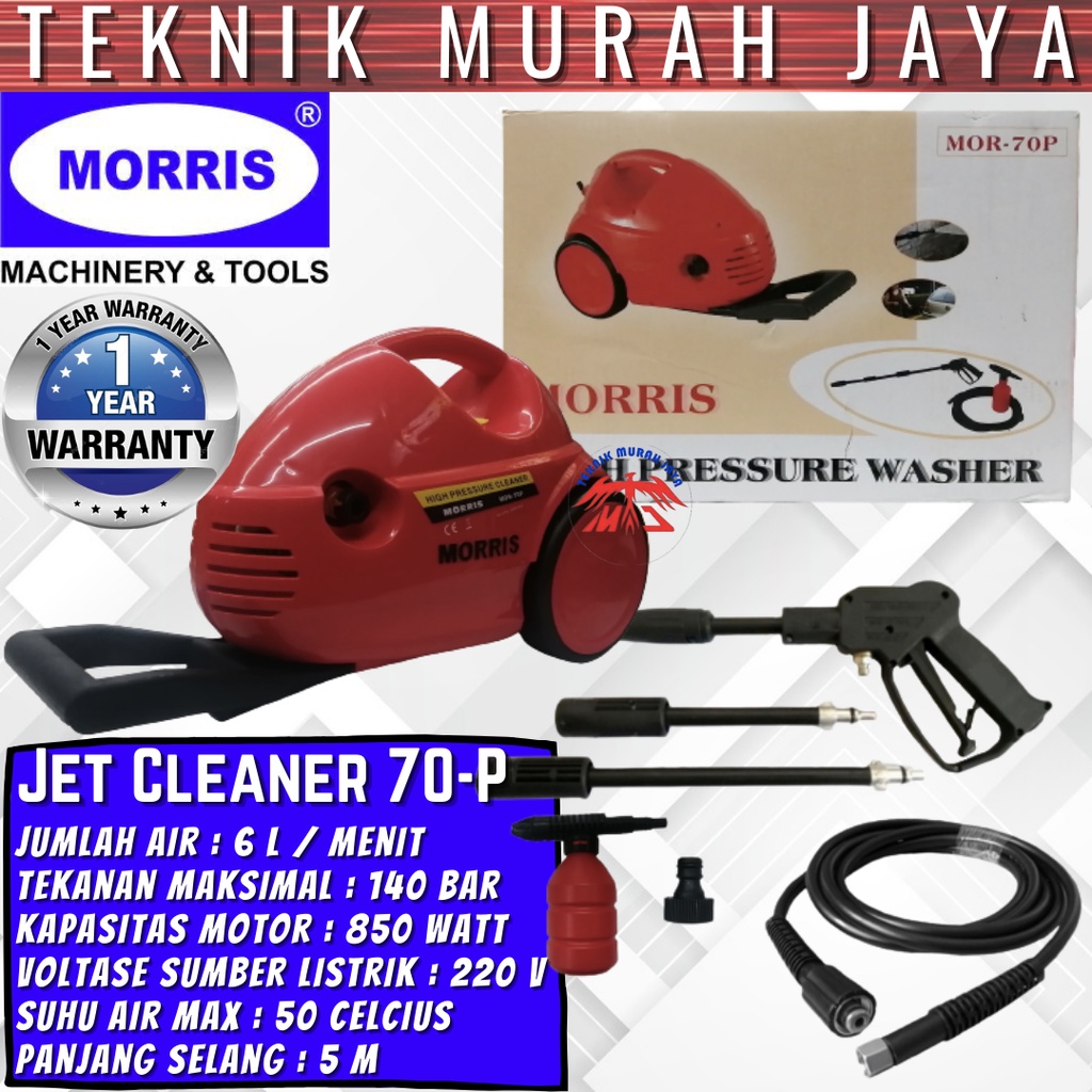 Jual Morris Mor P Mor P Jet Cleaner Cuci Mobil High Pressure Washer W Shopee Indonesia