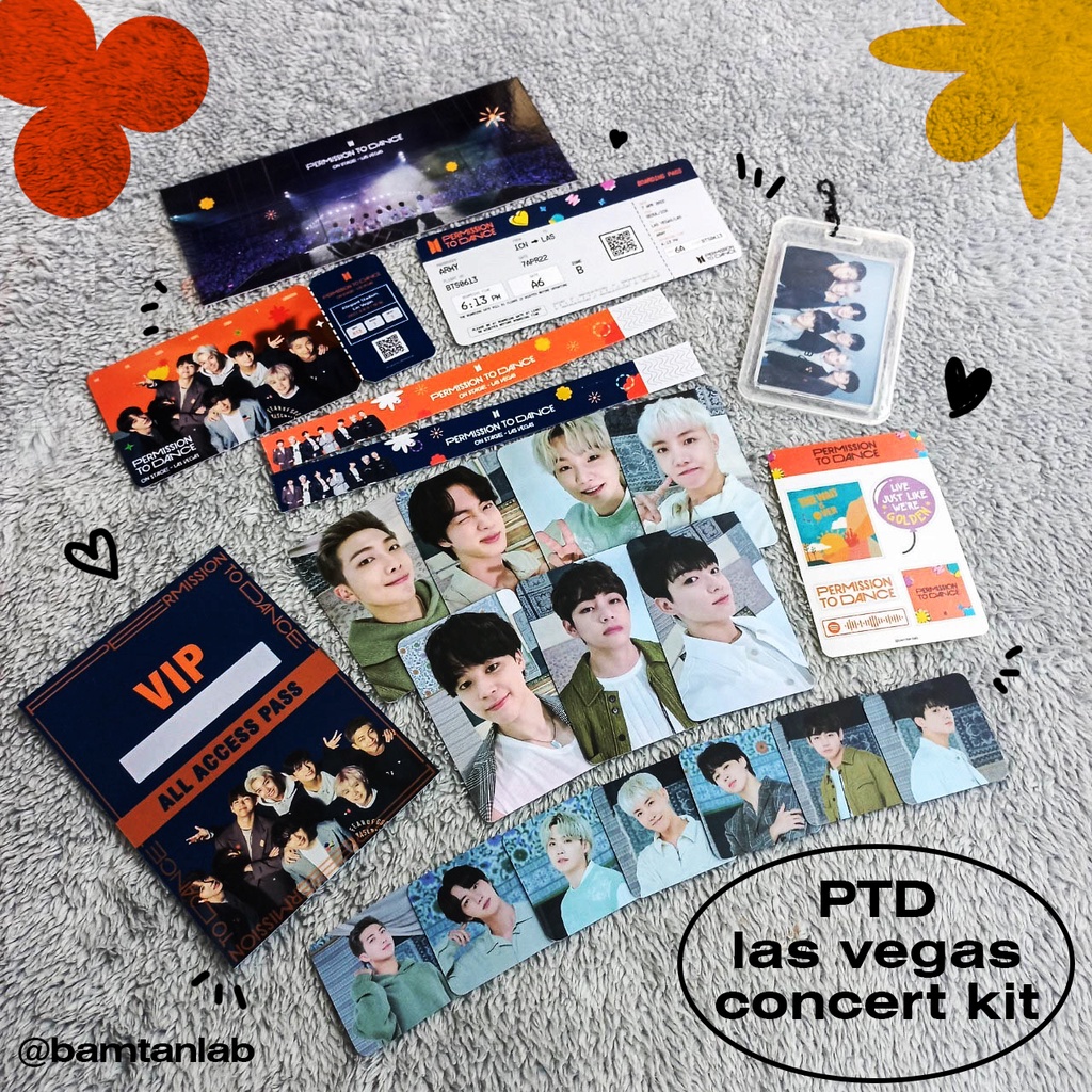 Jual BTS PERMISSION TO DANCE ON STAGE LAS VEGAS CONCERT KIT / CHEERING ...