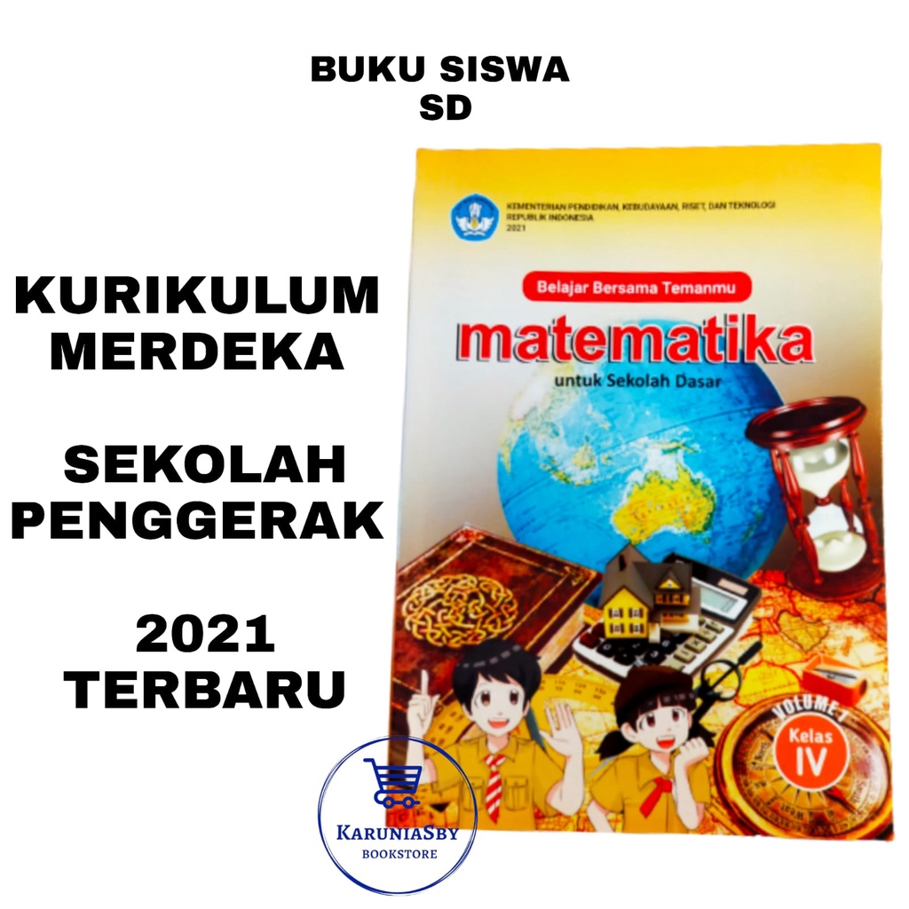 Jual Buku Matematika Volume 1 Kelas 4 SD Kurikulum Merdeka Sekolah ...