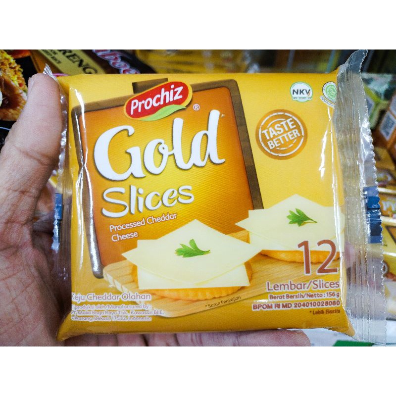 Jual Keju Prochiz Gold Cheddar Slices 12 Lembar / Keju Lembar | Shopee ...