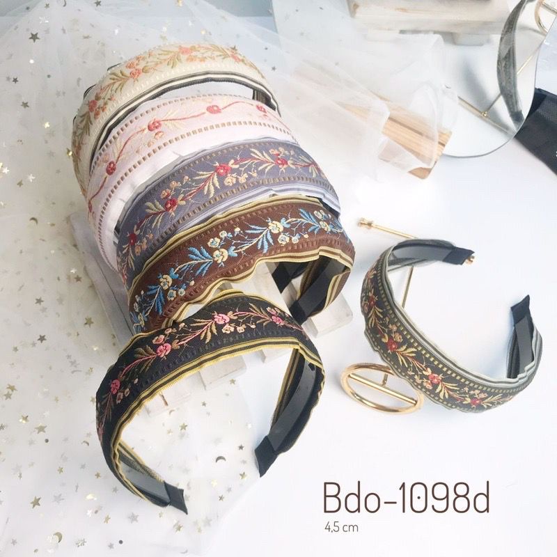 Jual LTS - BANDO RAMBUT HEADBAND KOREA KAIN MOTIF BUNGA | Shopee Indonesia