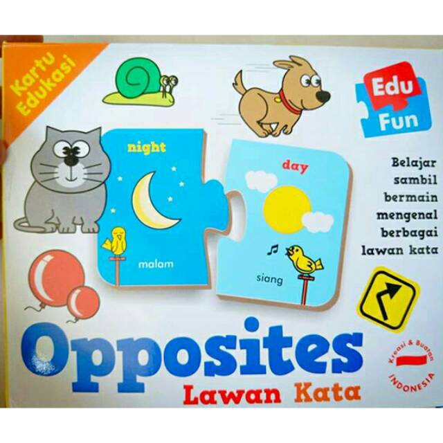 Jual Kartu Edukasi Opposites / Lawan Kata | Shopee Indonesia
