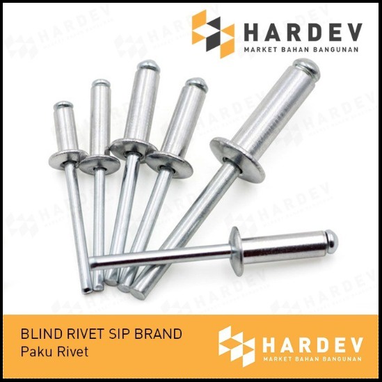 Jual BLIND RIVET SIP BRAND / PAKU RIVET SP-440 / PER DUS @1000 PCS ...