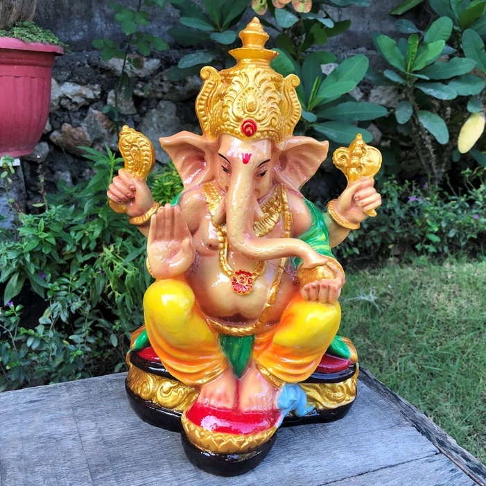 Jual Patung Ganesha Cm Patung Ganesa Patung Ganesha Resin Patung Dewa Dewi Dewa Ganesha