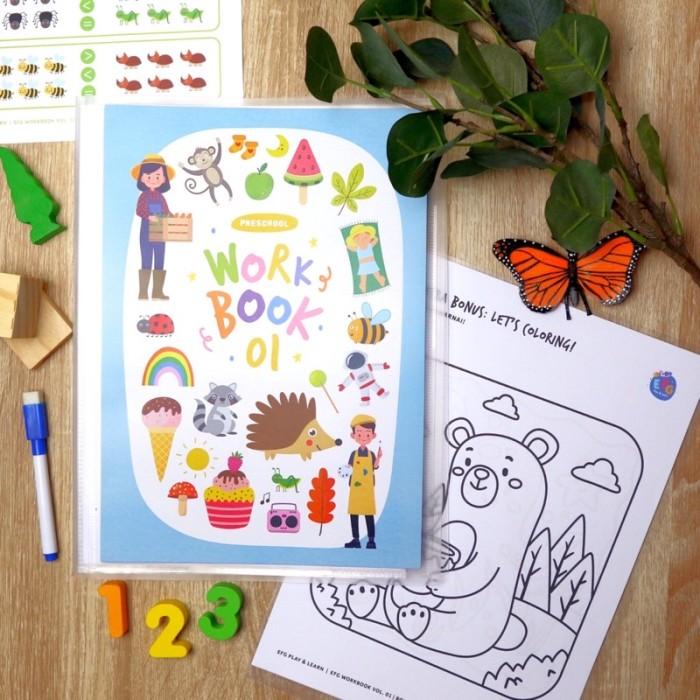 Jual Workbook Workbook Vol 1 Efg | Preschool Worksheet | Buku Aktivitas ...
