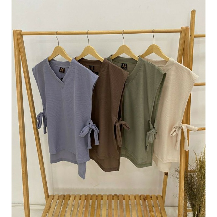 Jual Vest Rompi Tali / Vest Knit andin outer knit | Shopee Indonesia