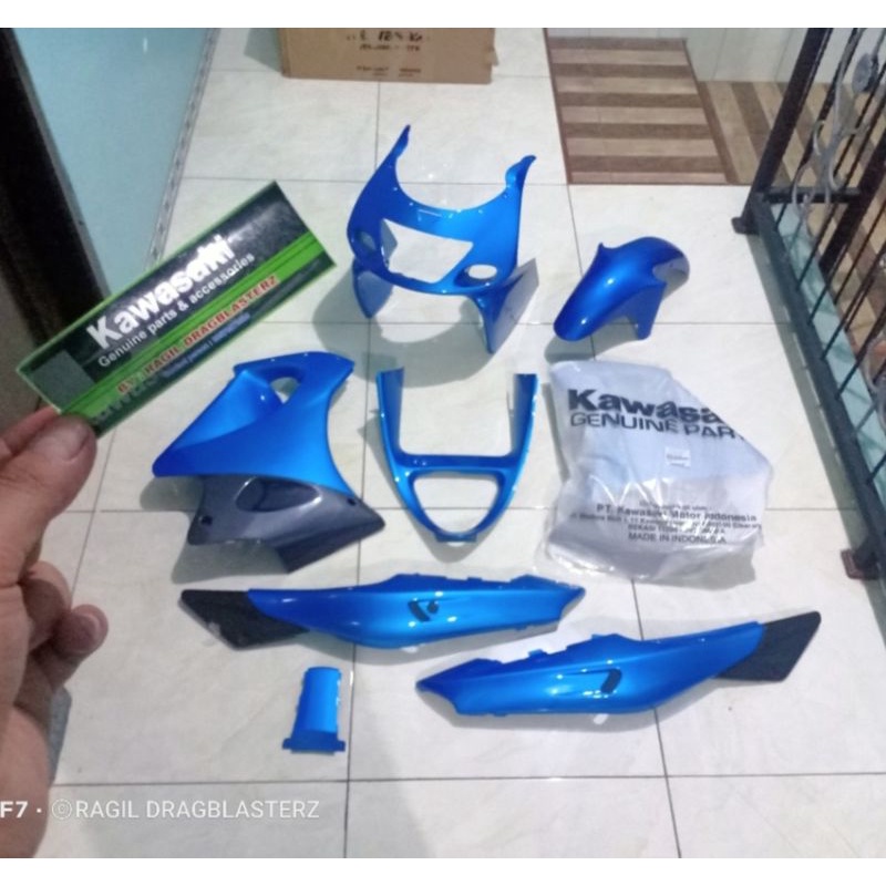 Jual full cover body set ninja rr old CBU biru muda original Kawasaki ...