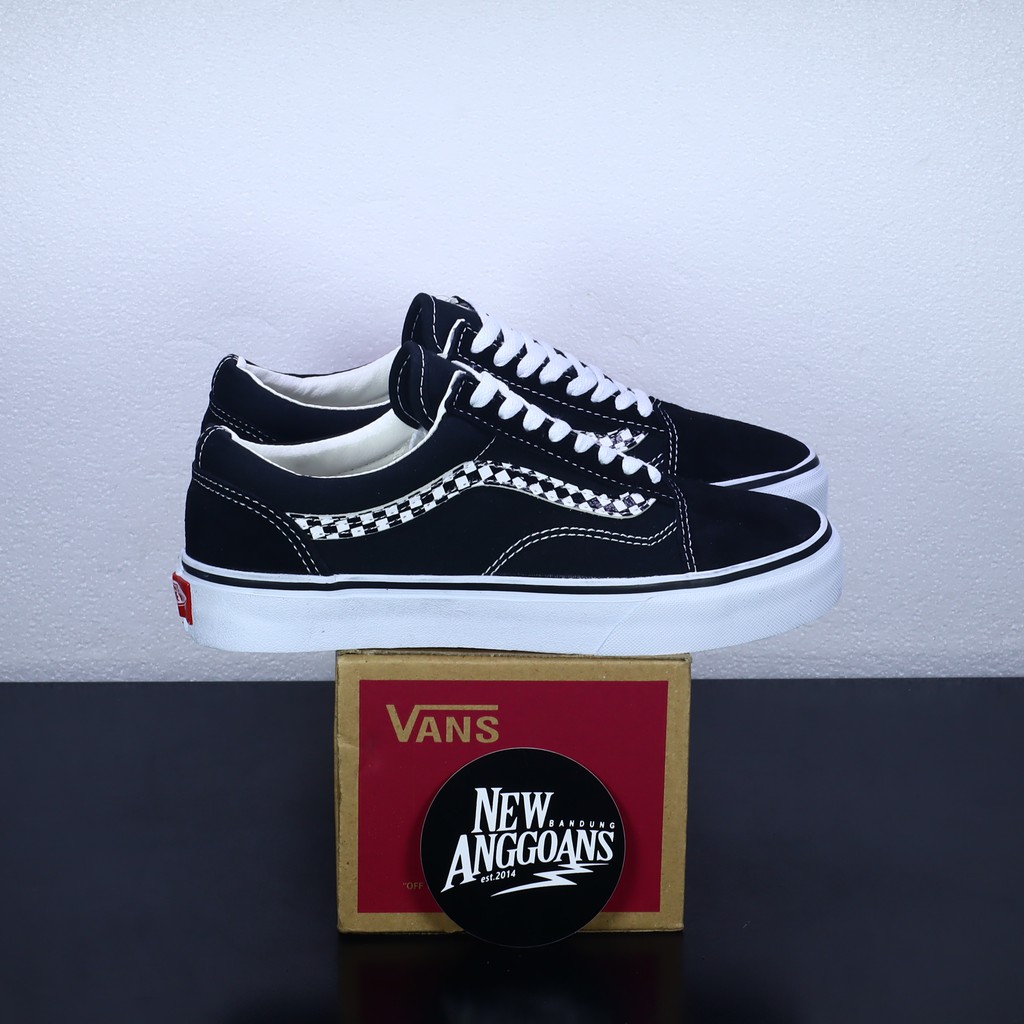 Vans old clearance skool checkerboard stripe