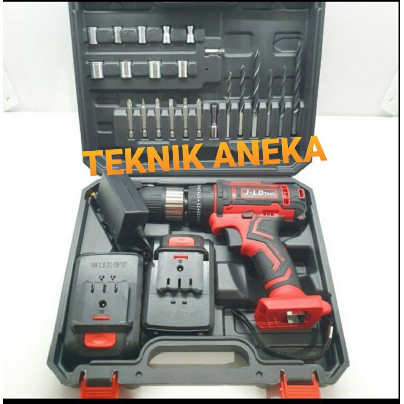 Jual CORDLESS DRILL JLD 36V BATERAI IMPACT DRILL Shopee Indonesia