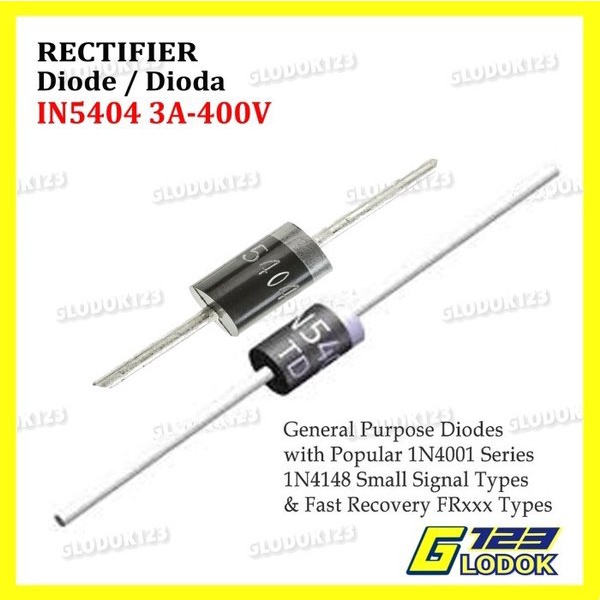 Jual Dioda Diode Rectrifier DIP IN5404 1N5404 1N IN 5404 3A 3 Ampere ...