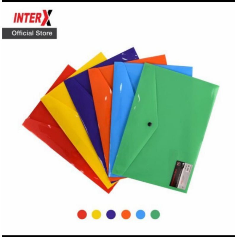 Jual Inter X map kancing Folio F4 Opaq / solid isi (12 pcs) | Shopee ...