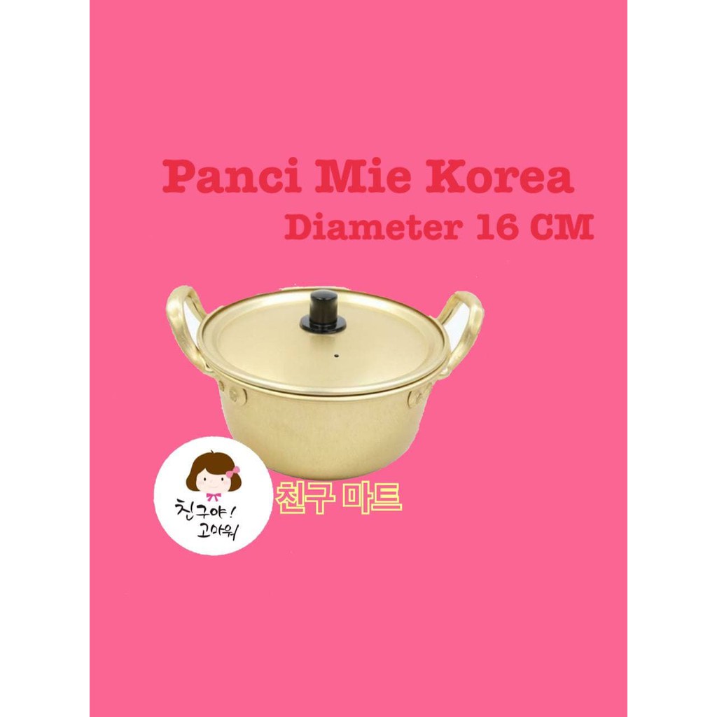 Jual Panci Gold Mie Korea Cm Panci Kuning Ramen Drama Korea Shopee Indonesia