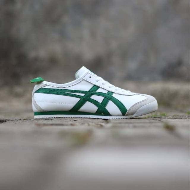 onitsuka tiger white black green