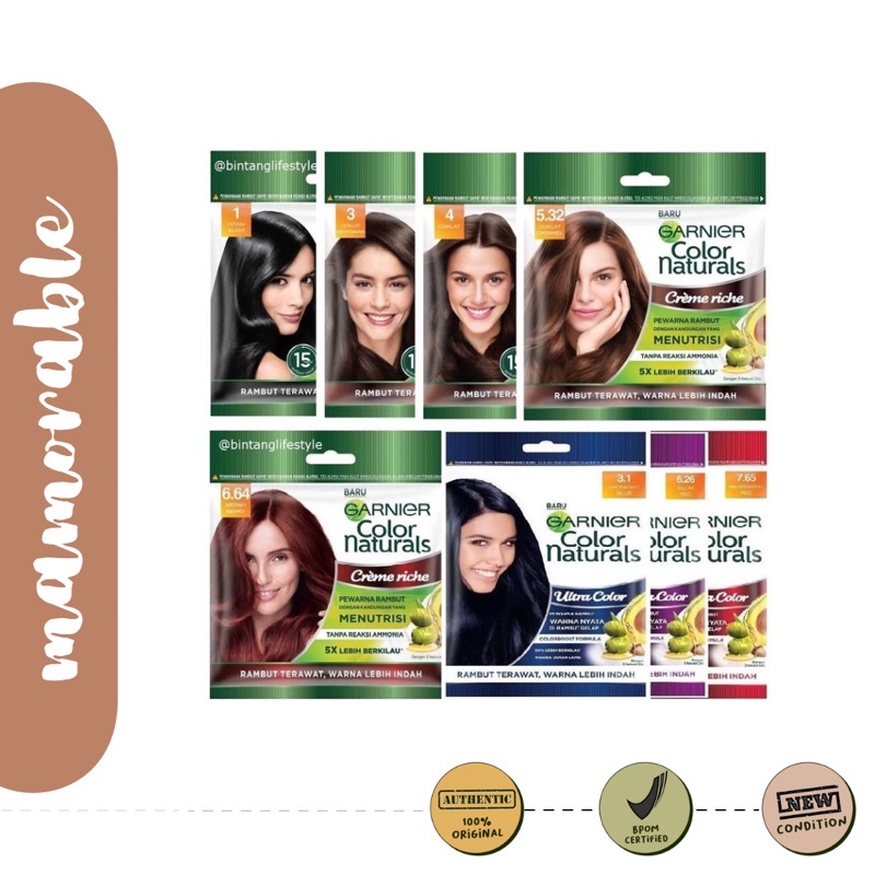 Jual Garnier Color Naturals Express Hair Color Coklat Caramel Cat Pewarna Rambut