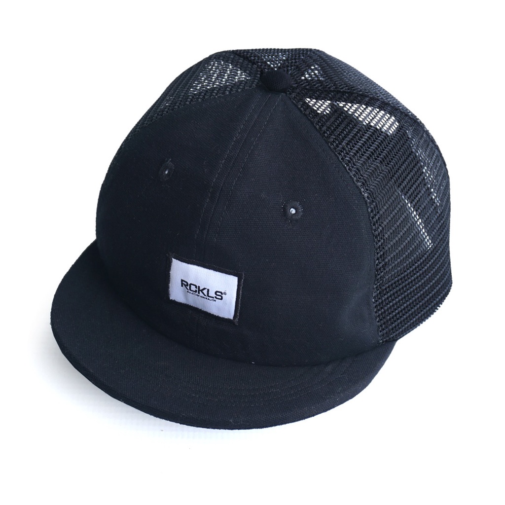Jual RCKLS Mesh Caps Black Topi Pria Visor Pendek | Topi Sepeda ...