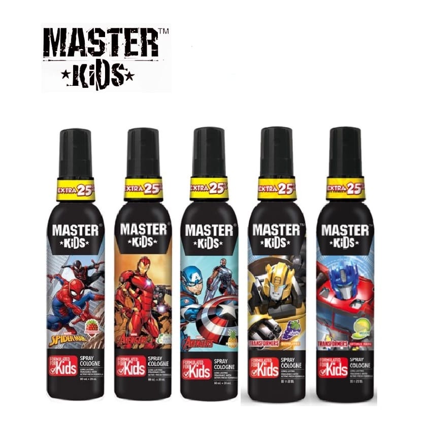 Jual MASTER KIDS Spray Cologne 100ml / Parfum Anak Karakter Super Hero ...