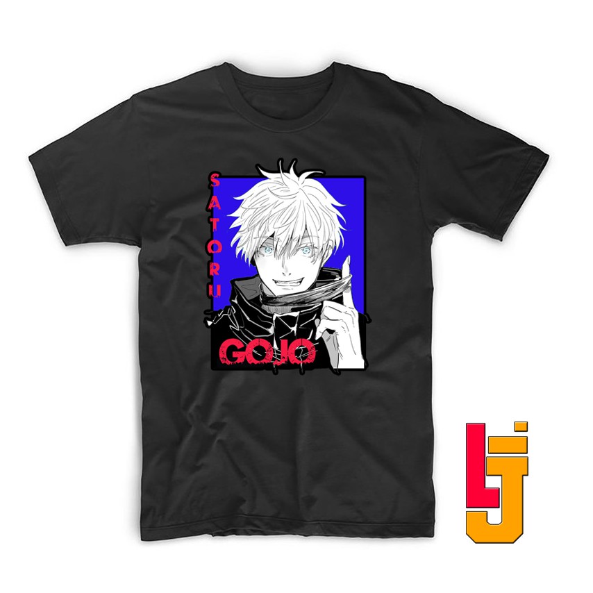 Jual Kaos Anime Baju JUJUTSU KAISEN GOJO SATORU Distro Pria Wanita ...