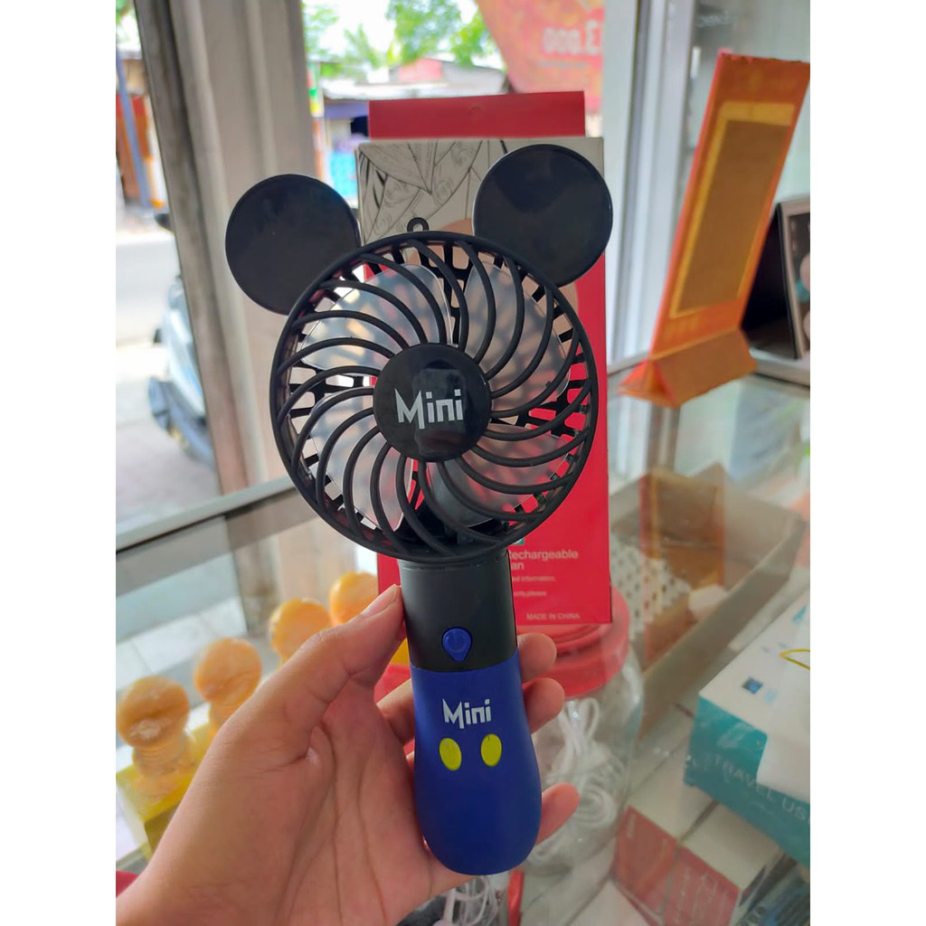 Jual KIPAS MINI PORTABEL MICKEY MOUSE | Shopee Indonesia