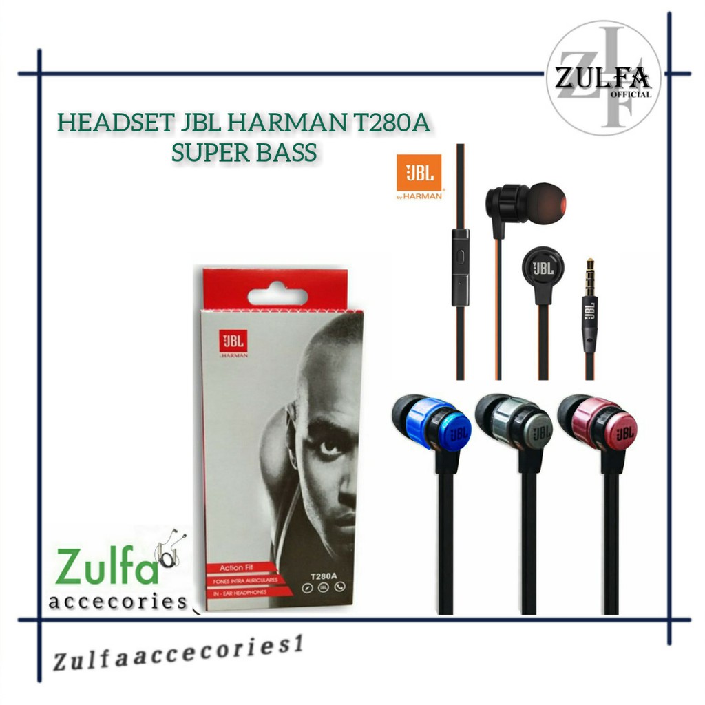 Jual Headset Harman T280A JBL Handsfree Stereo BASS Shopee