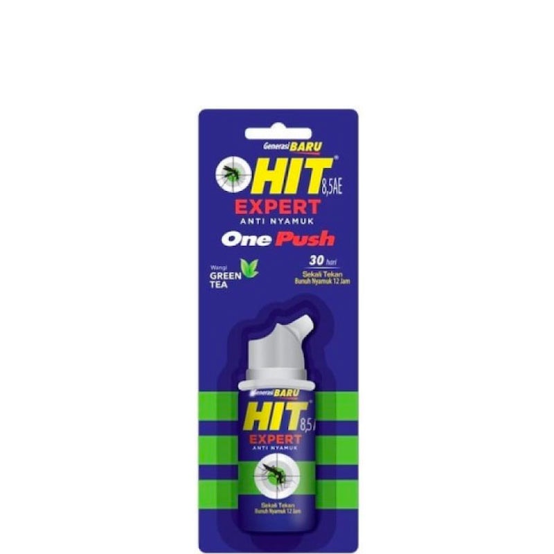 Jual Hit Expert One Push Anti Nyamuk Green Tea 16 mL | Shopee Indonesia