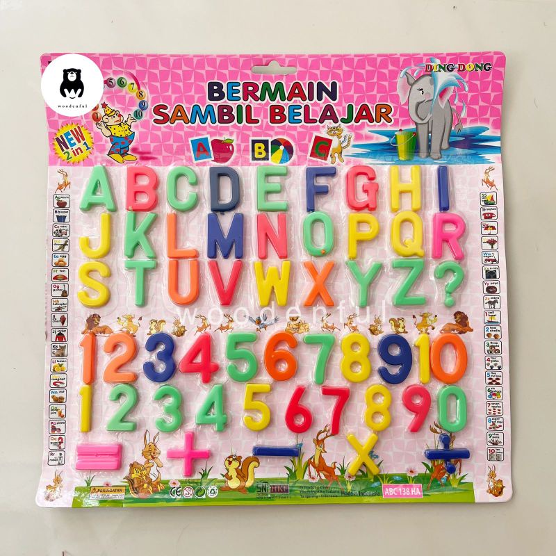 Jual Mainan Edukasi Huruf dan Angka | Bermain Sambil Belajar | Mainan ...