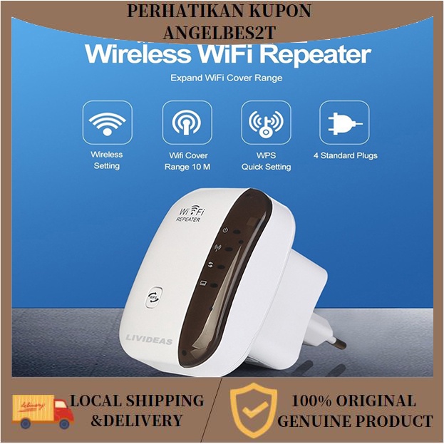 Jual Wifi Repeater 300mbps Wireless Wifi Signal Range Extender 80211n