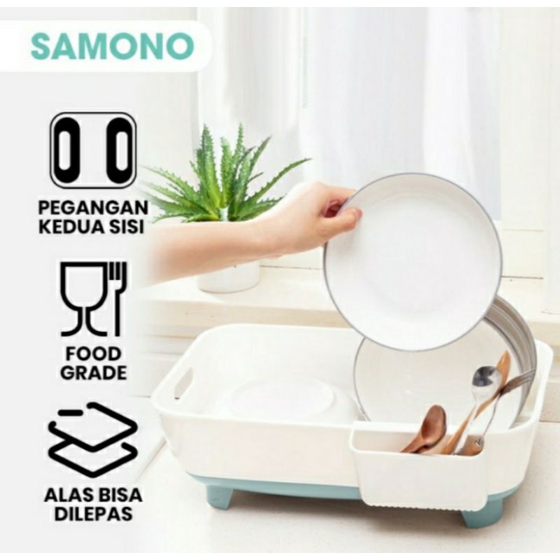 Jual Rak Pengering Piring Mini Dish Rack Samono SDR01 Original | Shopee ...