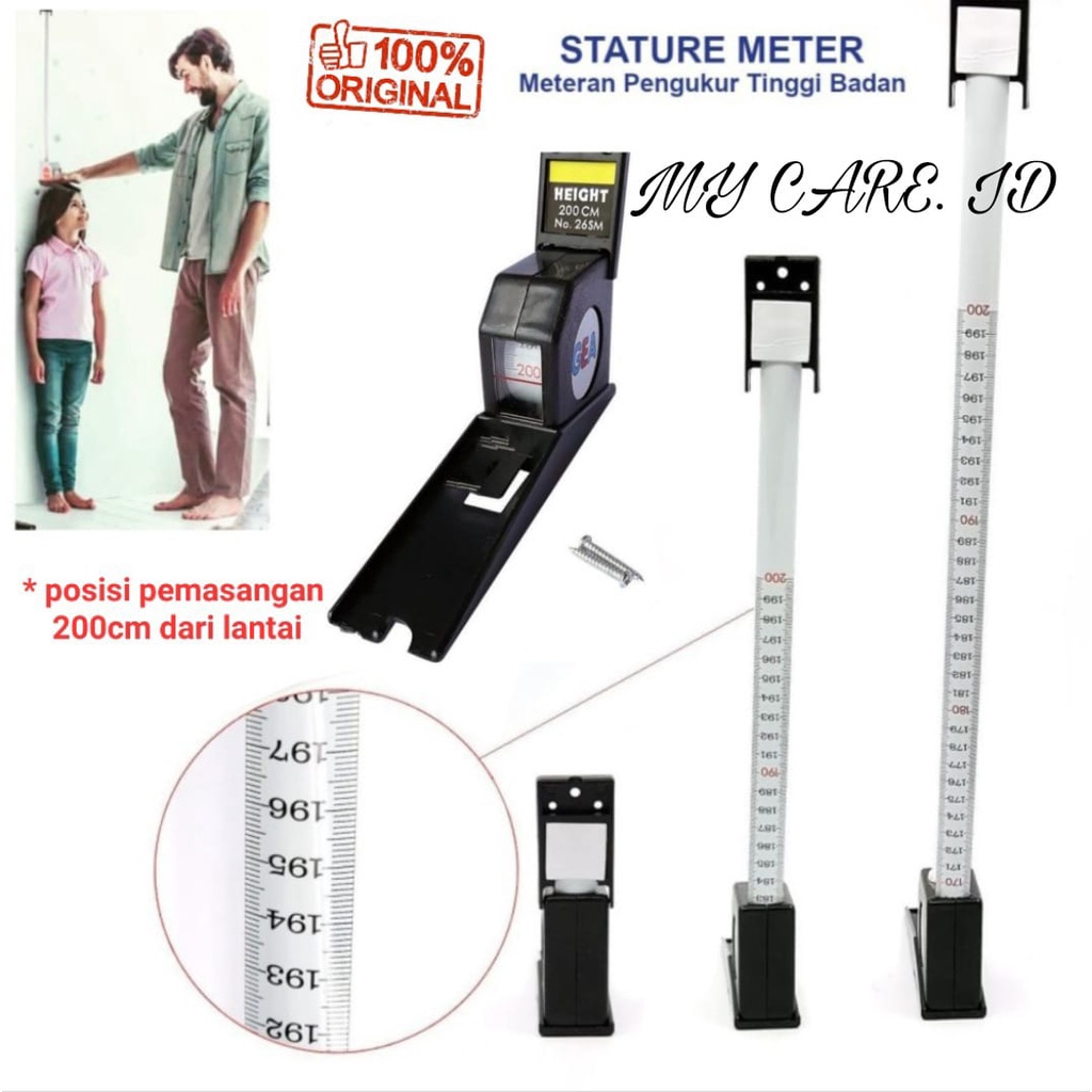 Jual Stature Meter GEA - Meteran Tinggi Badan - Pengukur Tinggi Badan ...