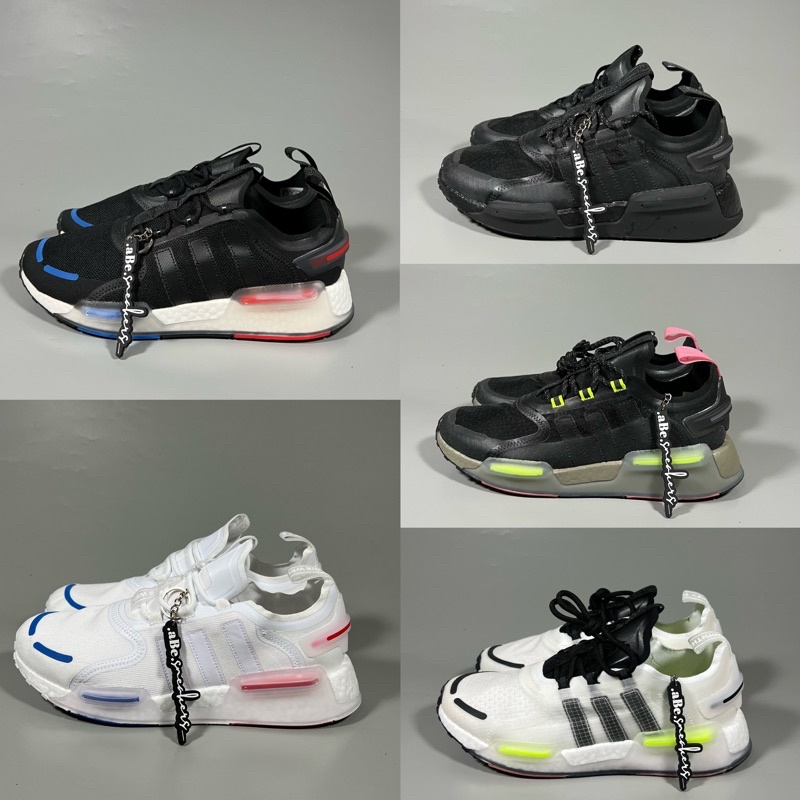 Jual Adidas NMD V3 Core Black Cloud Crystal White Red Blue all Black  Shopee Indonesia