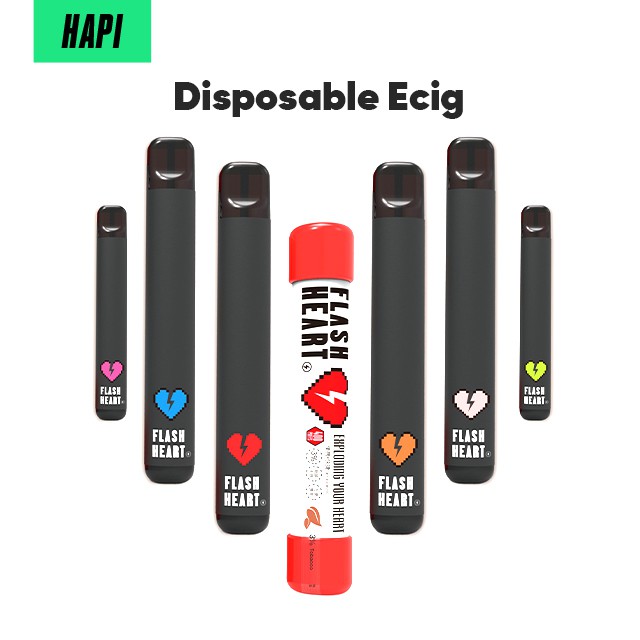 Jual Hapi Disposable Vape Portable Rokok Elektrik Pod Vapor Flash Heart ...