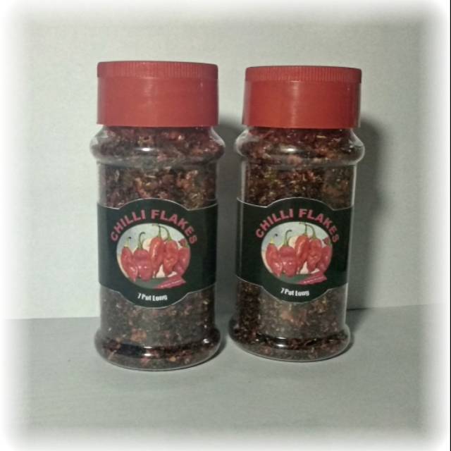 Jual Chilli Flakes Bon Cabe Cabai Bubuk Kasar Super Pedas Pot Long