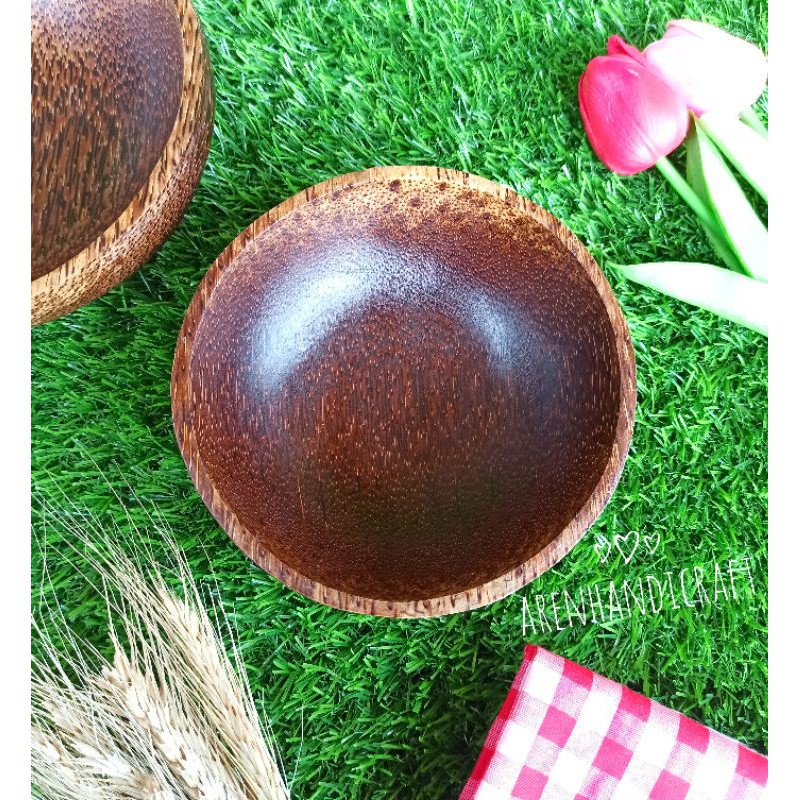 Jual ARENHANDICRAFT mangkok kayu aren 15 cm | Shopee Indonesia