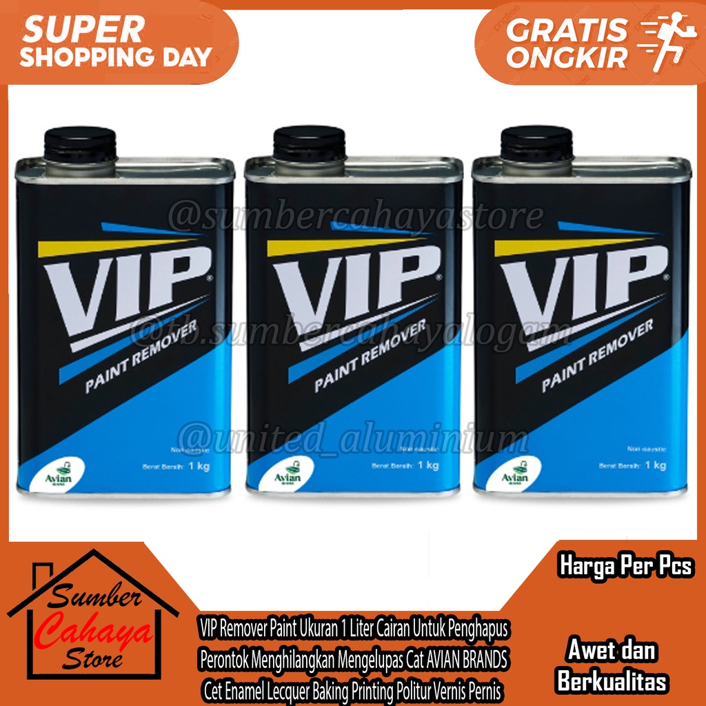 Jual VIP Paint Remover Cairan Untuk Penghilang Penghapus Perontok