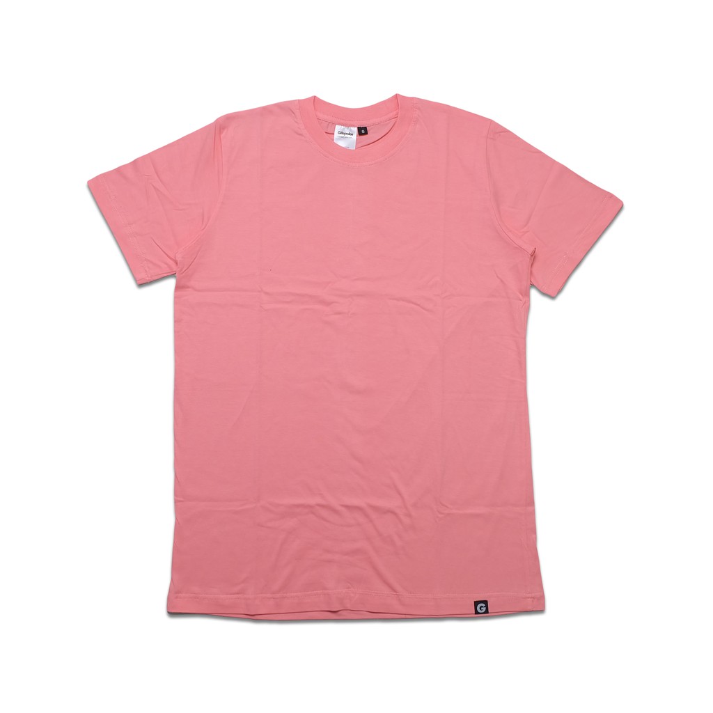 Jual Gilapolos Kaos Katun Combed Pendek Basic Pink Salem Shopee Indonesia