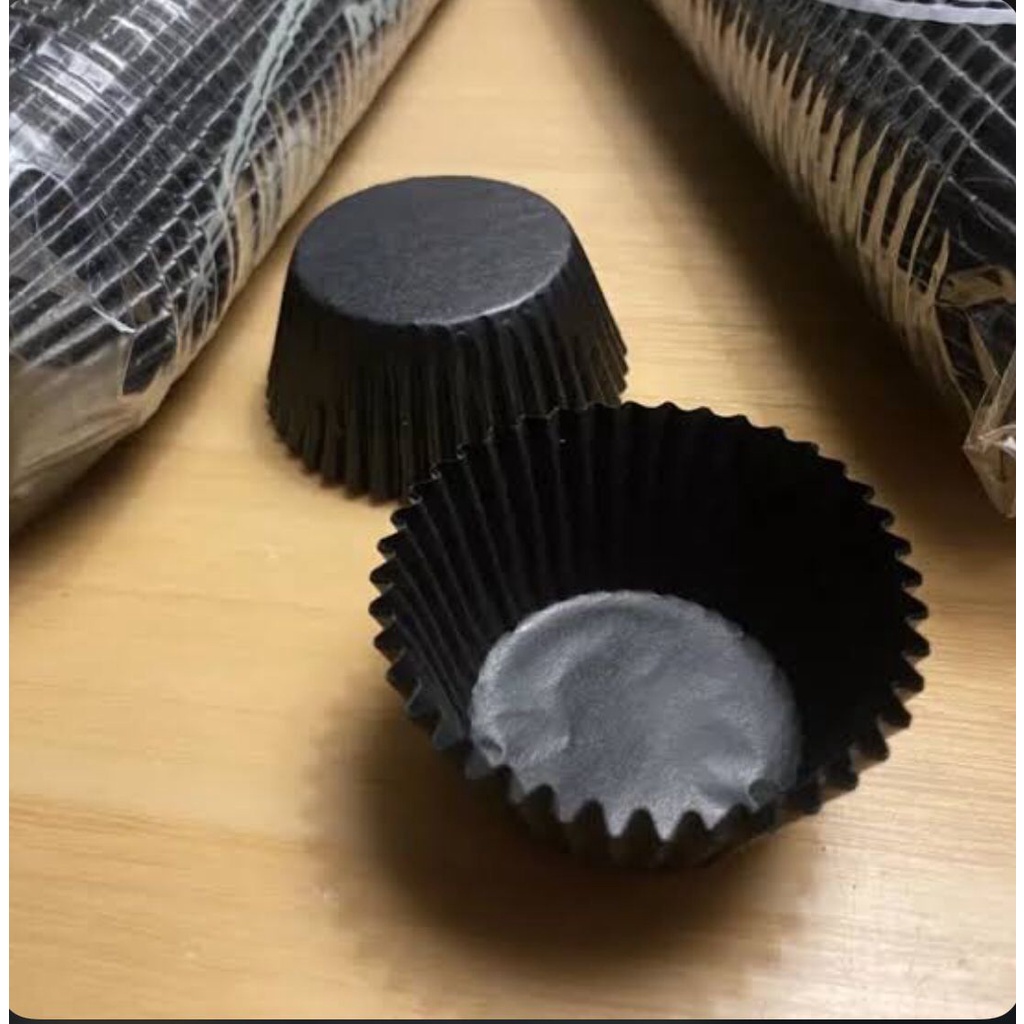 Jual Kertas cup cherry hitam / cup kue mini size 5.5 dan 9.5 | Shopee ...