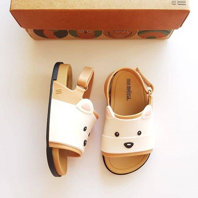 Mini melissa beach hot sale slide sandal bear