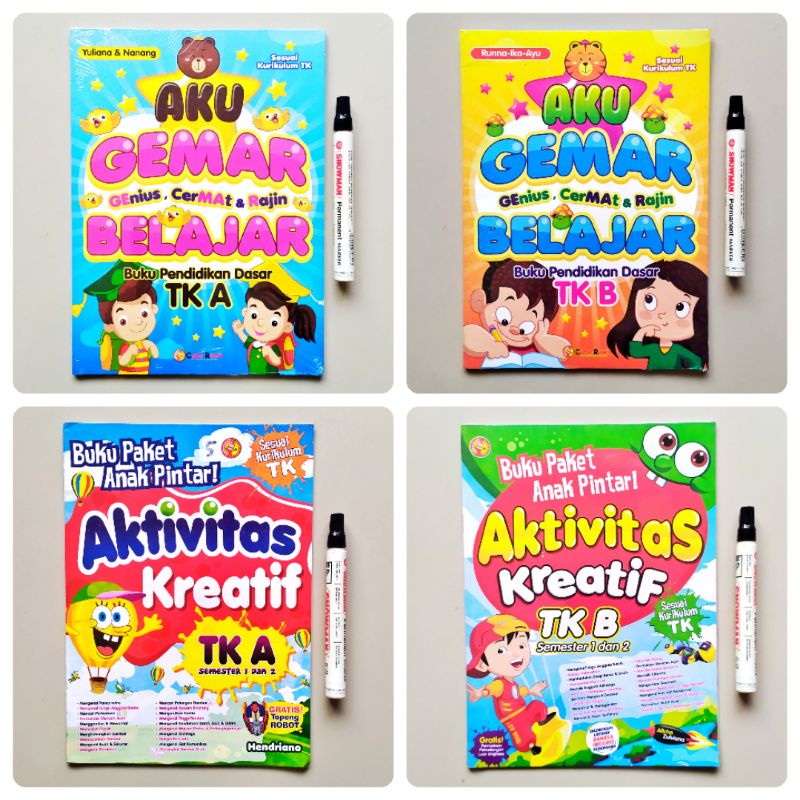 Jual BUKU ANAK TK AKTIVITAS KREATIF GEMAR BELAJAR TK A DAN TK B - BUKU ...