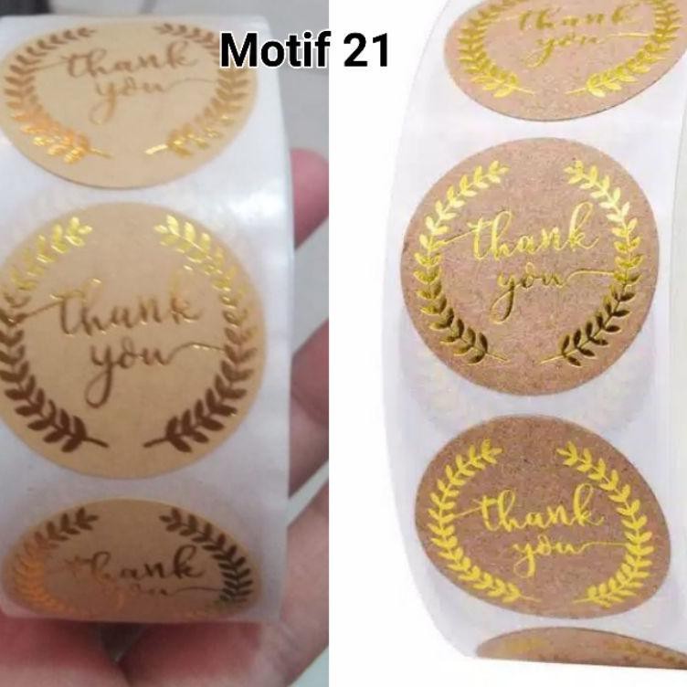 Jual Stiker ucapan isi 100 terima kasih sticker parsel souvenir ...