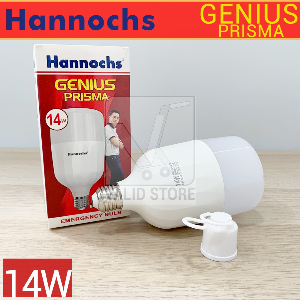 Jual Hannochs Lampu Emergency LED AC/DC Genius Prisma - 14W / 14 Watt ...