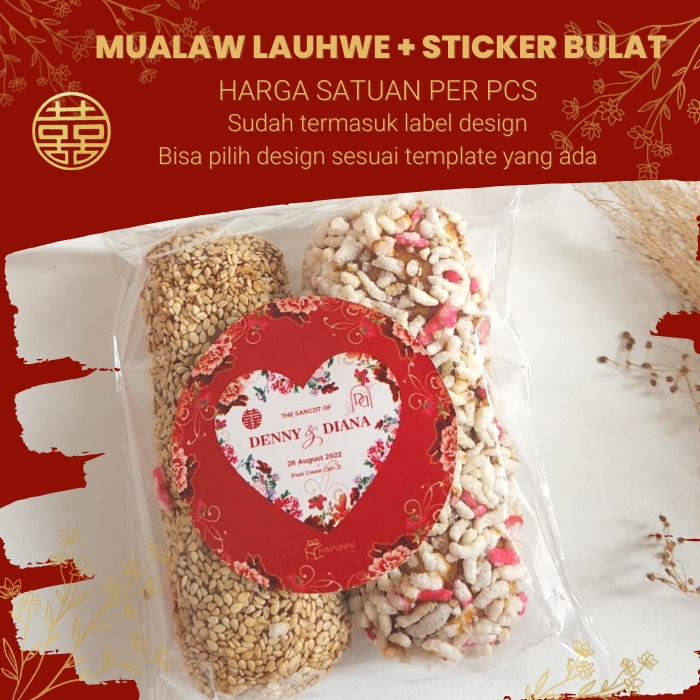 Jual Kue Sangjit Custom Label Sangjit Teapai Wedding Engagement Gift ...