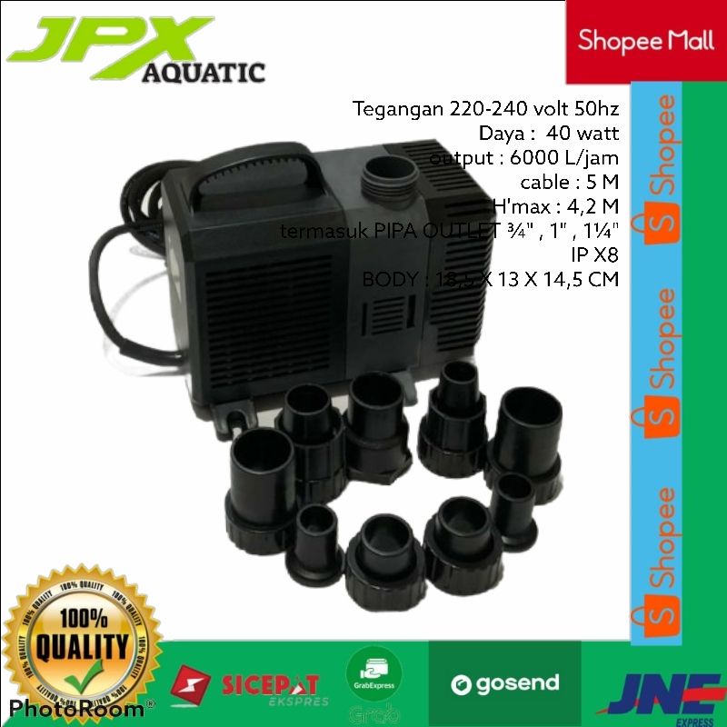 Jual POMPA SUNSUN CTP 6000 / POMPA 6000 LITER / POMPA KOLAM KOI 6000 L
