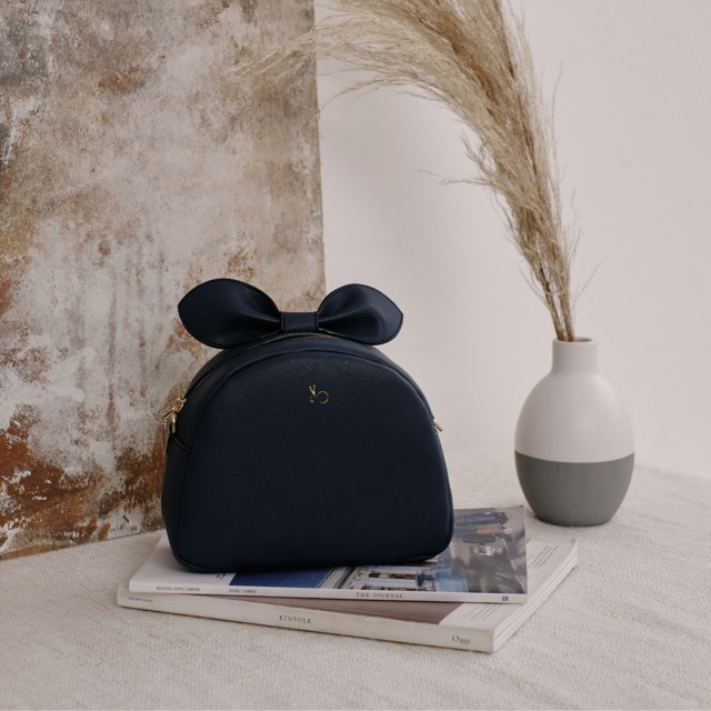Jual Vallice - Alice Bag in Navy Blue | Shopee Indonesia