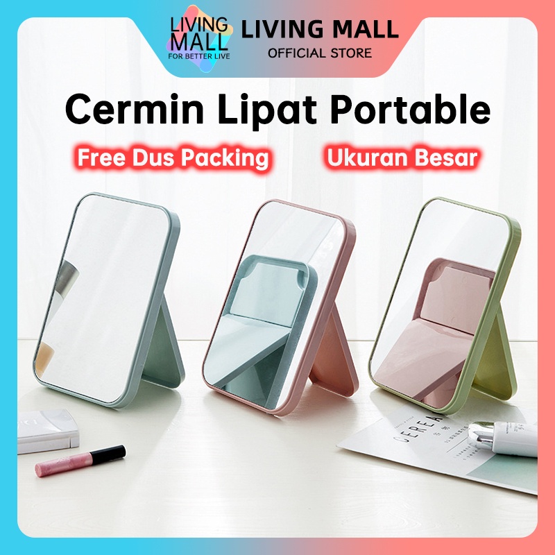 Jual Beauty Mirror Cermin Lipat Portable Kaca Persegi Rias Make Up Shopee Indonesia 6319