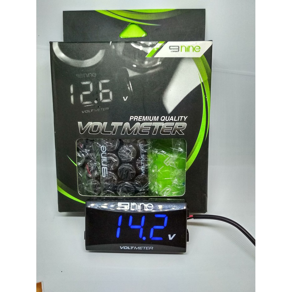 Jual voltmeter aki motor digital mini slim outdoor | Shopee Indonesia