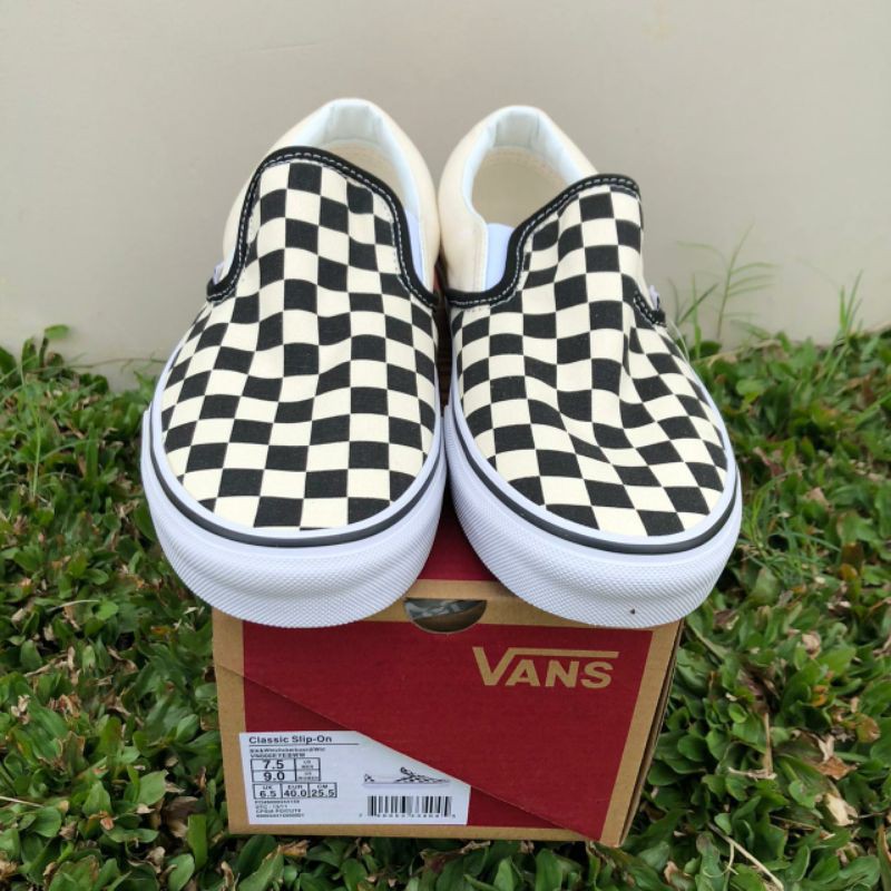 Jual Vans Slip On Checkerboard Classics (BNIB) | Shopee Indonesia