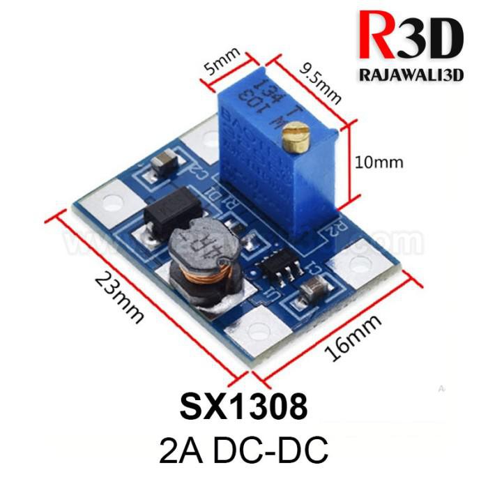 Jual SX1308 2A Step Up Power Module Boost Converter 2-28V DC DC ...