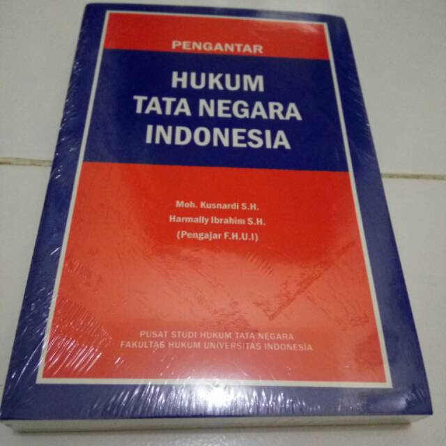 Jual Buku Pengantar Hukum Tata Negara Indonesia/Kusnardi, Harmally ...