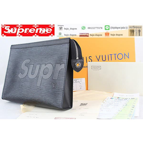 CLUTCH BAG LOUIS VUITTON SUPREME MIRROR IMPORT QUALITY CL LVS 2